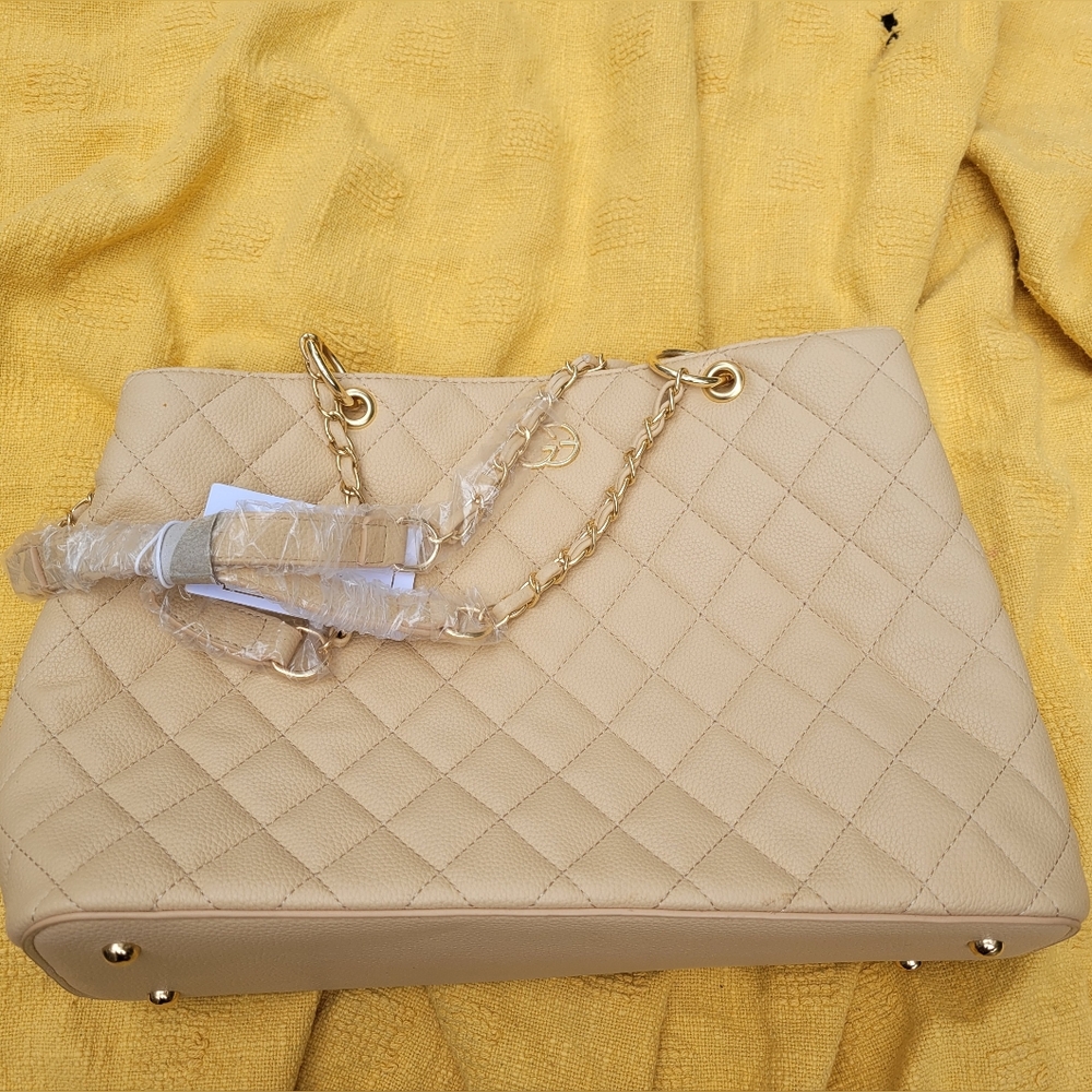 Grace Elizabeth Handbag Beige Cream